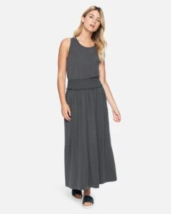 Fitted Waist Tank -Honey Fashion Shop 3hkt0229 vintage black 4 v2