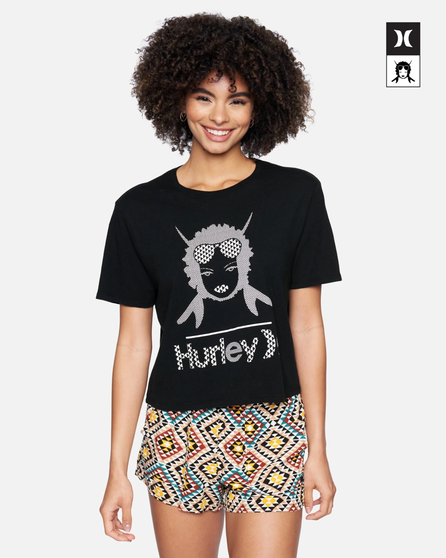 Hurley X Black Girls Surf Cropped Crew Short Sleeve T-Shirt 3 Hurley X Black Girls Surf Cropped Crew Short Sleeve T-Shirt