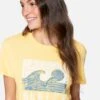 Everyday Too Washed Relaxed Girlfriend Tee -Honey Fashion Shop 3hs1590238 cornsilk 1