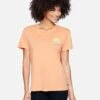 Hanalie Relaxed Girlfriend Short Sleeve T-Shirt 1 Hanalie Relaxed Girlfriend Short Sleeve T-Shirt -Honey Fashion Shop 3hs1590492 coral reef 1