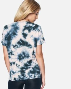 Melody Tie Dye Relaxed Girlfriend T-Shirt -Honey Fashion Shop 3hs159b0304 black coral tie dye 2 v2