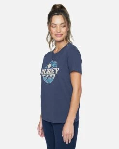 CREW WASHED RELAXED GIRLFRIEND TEE 9 CREW WASHED RELAXED GIRLFRIEND TEE -Honey Fashion Shop 3hs159b0742 mood indigo 3