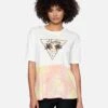 Persea Tie Dye Boyfriend Short Sleeve T-Shirt -Honey Fashion Shop 3hs1600516 marshmallow tie dye 1