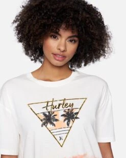 Persea Tie Dye Boyfriend Short Sleeve T-Shirt -Honey Fashion Shop 3hs1600516 marshmallow tie dye 4