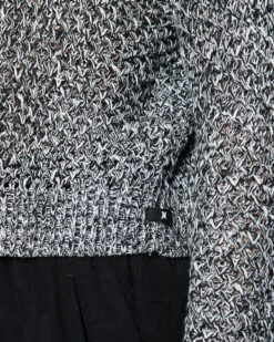 Twisted Open Knit Sweater -Honey Fashion Shop 3hsj0396 caviar marshmallow 4