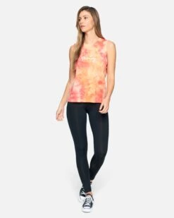 Scripty Tie Dye Muscle Tank -Honey Fashion Shop 3ht1560250 melon tie dye 4