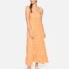 Tiered Maxi Dress 2 Tiered Maxi Dress -Honey Fashion Shop 3hwd0112 melon scatter dot 2