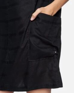 Boxy T-Shirt Dress 12 Boxy T-Shirt Dress -Honey Fashion Shop 3hwd0188 black textured stripe 5