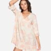 Bell Sleeve A-Line Dress 2 Bell Sleeve A-Line Dress -Honey Fashion Shop 3hwd0249 coral almond dreamy tie dye 1