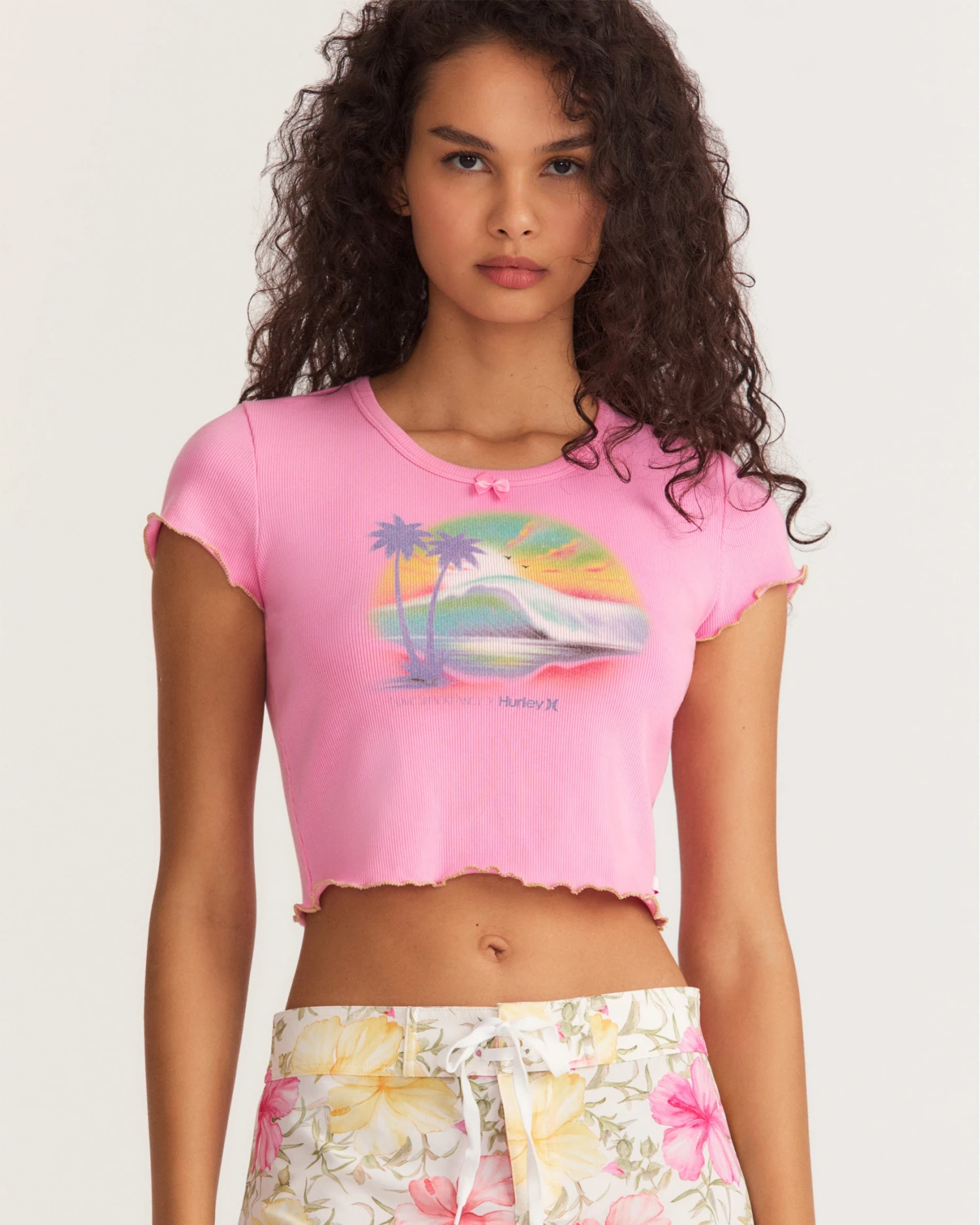 LoveShackFancy X Hurley - Reese Baby Rib Tee 3 LoveShackFancy X Hurley - Reese Baby Rib Tee