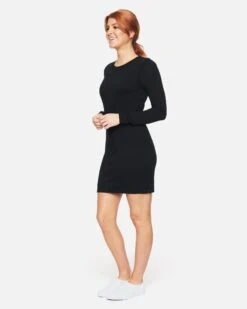 H2O-DRI Long Sleeve Dress 9 H2O-DRI Long Sleeve Dress -Honey Fashion Shop CT1219 BLACK 2 vv3