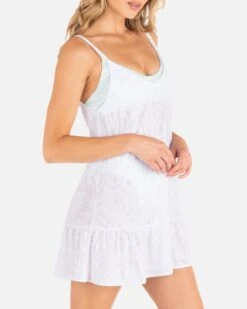 Solid Mini Dress -Honey Fashion Shop HC0163 WHITE 3