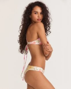 LoveShackFancy X Hurley - Hibiscus Cheeky Reversible Hipster Bikini Bottom -Honey Fashion Shop HLSFB100 HIBISCUS 6