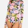 SUNSET DISTRICT ZIP BACK CHEEKY SURFSUIT 2 SUNSET DISTRICT ZIP BACK CHEEKY SURFSUIT -Honey Fashion Shop HO1130 BLACK 1