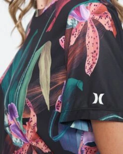 Women's Hybrid Knot Surf Top -Honey Fashion Shop cj7776 black orchid 3