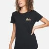 Retro Beach Perfect Short Sleeve Crew Tee -Honey Fashion Shop cq6402 black 1
