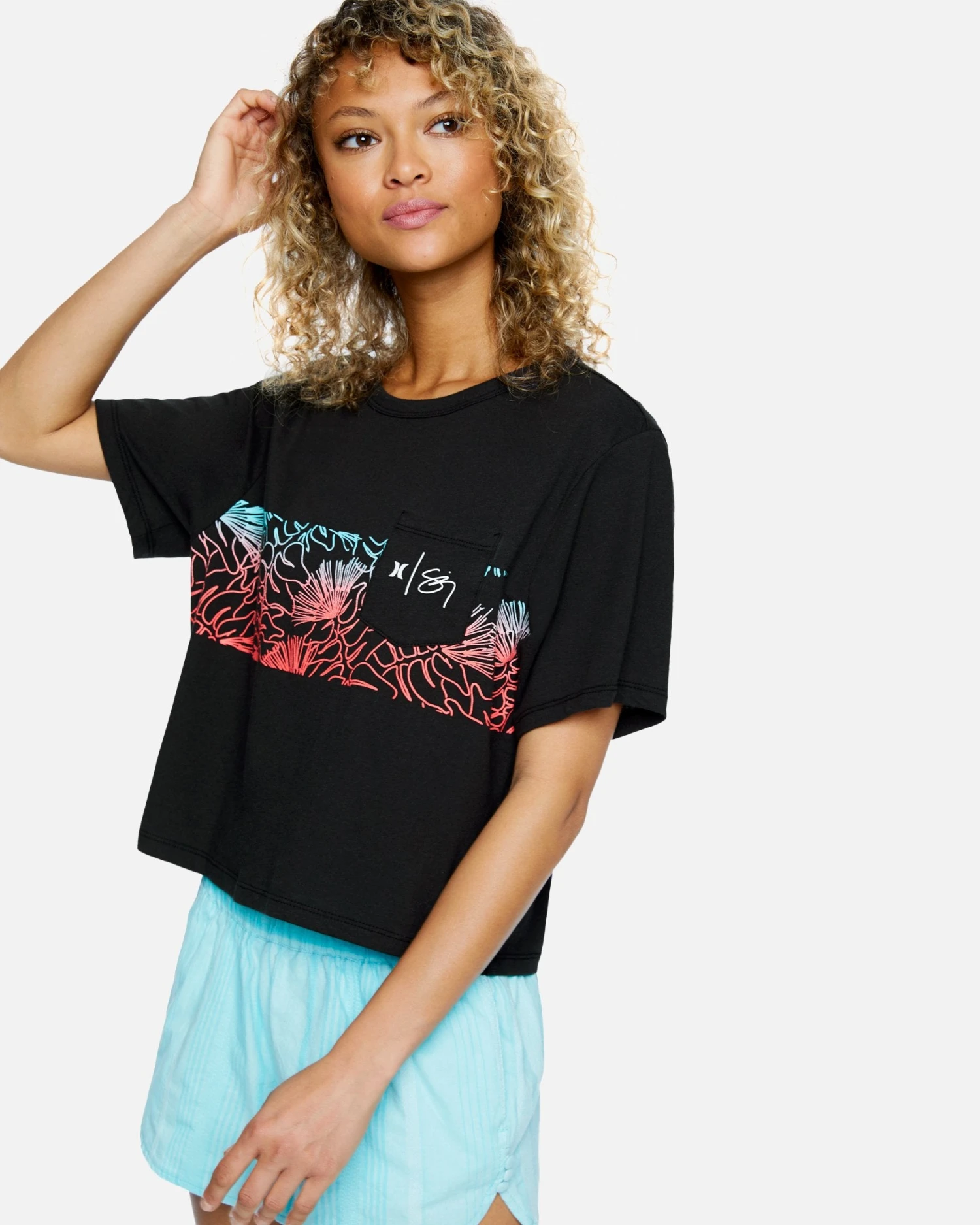 Sig Zane Crop Pocket Short Sleeve Crew 3 Sig Zane Crop Pocket Short Sleeve Crew