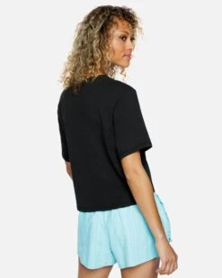 Sig Zane Crop Pocket Short Sleeve Crew 10 Sig Zane Crop Pocket Short Sleeve Crew -Honey Fashion Shop cu1419 black 3 vv3