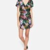 Women's Waimea Wrap Dress -Honey Fashion Shop cu8203 black orchid 1