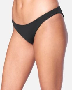 Solid Moderate Bikini Bottom -Honey Fashion Shop hb1007 black 3