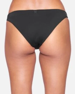 Solid Moderate Bikini Bottom -Honey Fashion Shop hb1007 black 4