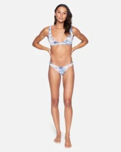 Zebra Color Wash Reversible Cheeky Bikini Bottom 12 Zebra Color Wash Reversible Cheeky Bikini Bottom -Honey Fashion Shop hb1088 multi zebra 5