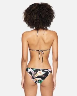 Flora Reversible Moderate Bikini Bottom -Honey Fashion Shop hb1128104 flora black stripe 3