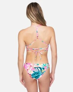 Floral Pop Moderate Bikini Bottom 9 Floral Pop Moderate Bikini Bottom -Honey Fashion Shop hb1166 floral pop multi 3