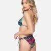 Nebula Cheeky Side Tie Bikini Bottom -Honey Fashion Shop hb1177 nebula red multi 1
