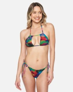 Nebula Cheeky Side Tie Bikini Bottom 8 Nebula Cheeky Side Tie Bikini Bottom -Honey Fashion Shop hb1177 nebula red multi 2