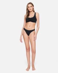 Coastal Moderate Bottom -Honey Fashion Shop hb1230 black white 4