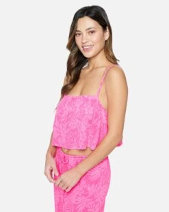 Jungle Walk Square Neck Swing Tank -Honey Fashion Shop hc0157 pink punch 3