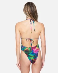 Nebula Cheeky One Piece -Honey Fashion Shop ho1082 nebula red multi 3