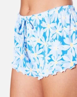 Daisy Me Rib Swim Short 10 Daisy Me Rib Swim Short -Honey Fashion Shop hs1094 bluebell 4