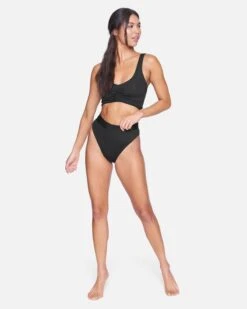 Pleated Midkini 10 Pleated Midkini -Honey Fashion Shop ht1013 black 4