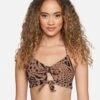 Animix Reversible Tie Front Halter Bikini Top 2 Animix Reversible Tie Front Halter Bikini Top -Honey Fashion Shop ht1138 animix latte 1