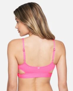 Texture Beach Bralette Bikini Top 9 Texture Beach Bralette Bikini Top -Honey Fashion Shop ht1155 pink guava 3