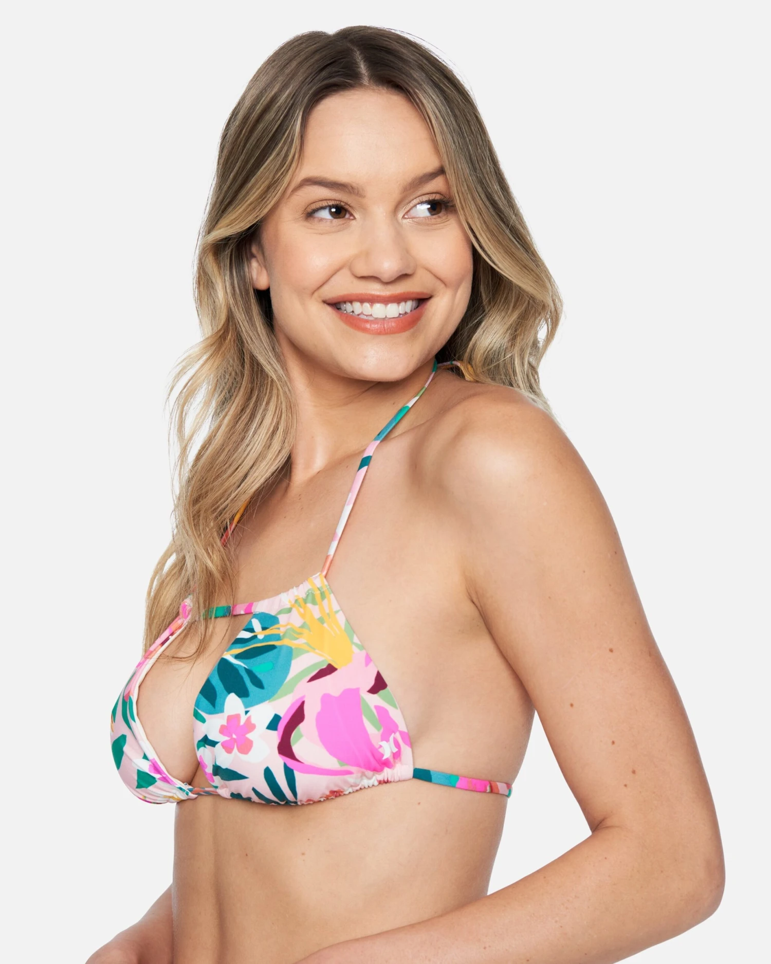 Floral Pop Rouched Tri Bikini Top 4 Floral Pop Rouched Tri Bikini Top - Image 2