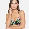 Daisy Pop Adjustable Bikini Top -Honey Fashion Shop ht1241 pink punch 1