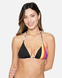 NASCAR REVERSIBLE TRIANGLE TOP -Honey Fashion Shop ht1277 black white 1