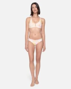 Max Aloha Hibiscus Scoop Top -Honey Fashion Shop ht1306 coconut 4