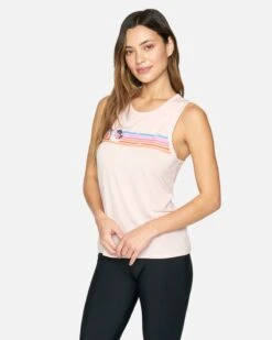 SUNSET MUSCLE TEE -Honey Fashion Shop hu012k3 blush 3