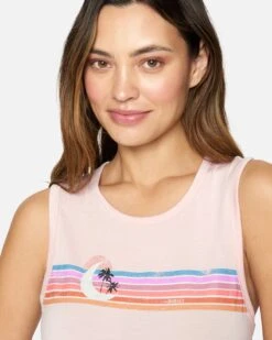 SUNSET MUSCLE TEE -Honey Fashion Shop hu012k3 blush 4