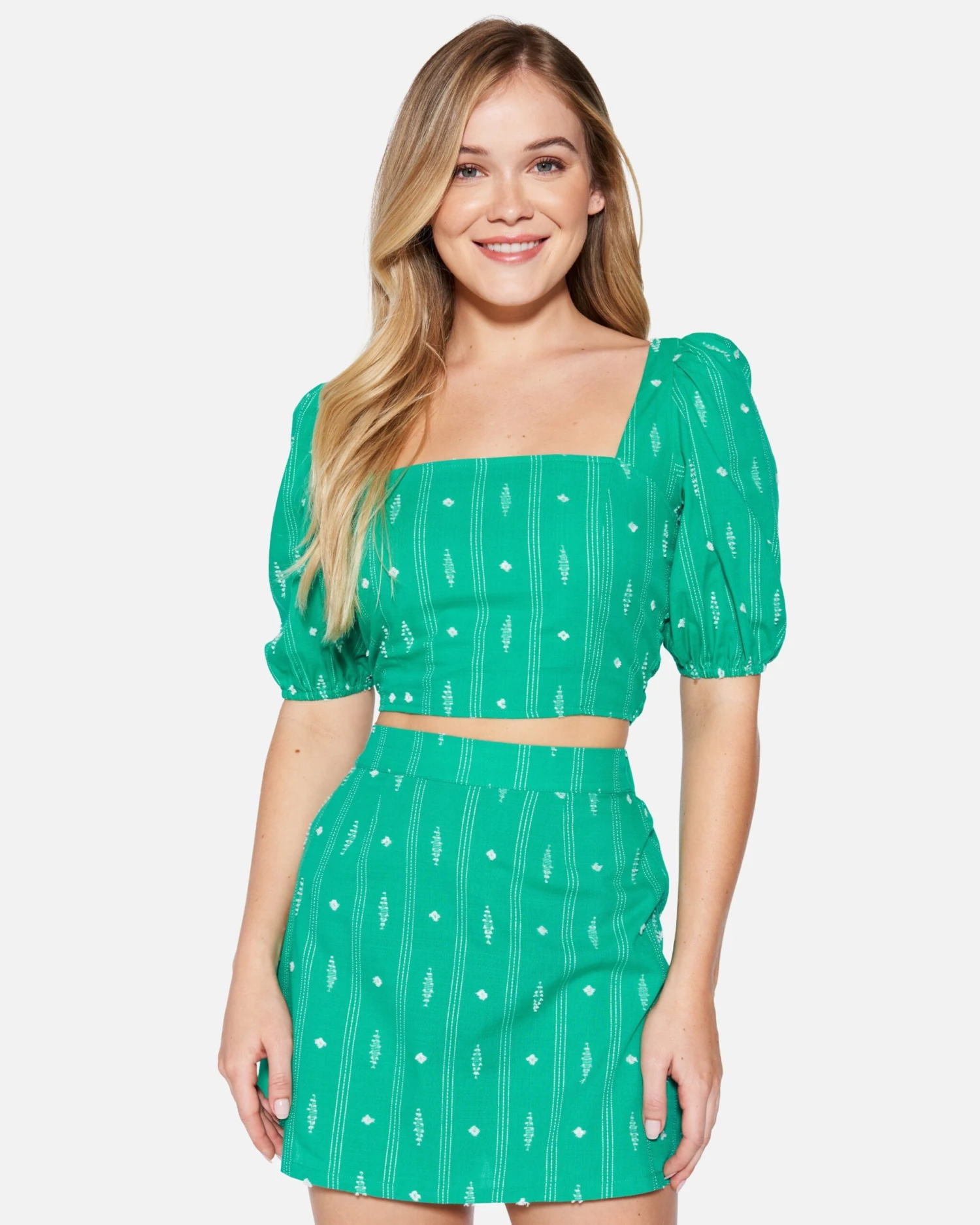 DIAMOND JACQUARD CROP TOP 3 DIAMOND JACQUARD CROP TOP