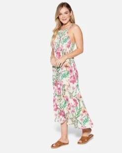 BOTANIC WONDER MIDI DRESS 9 BOTANIC WONDER MIDI DRESS -Honey Fashion Shop hu032d3 cream 3